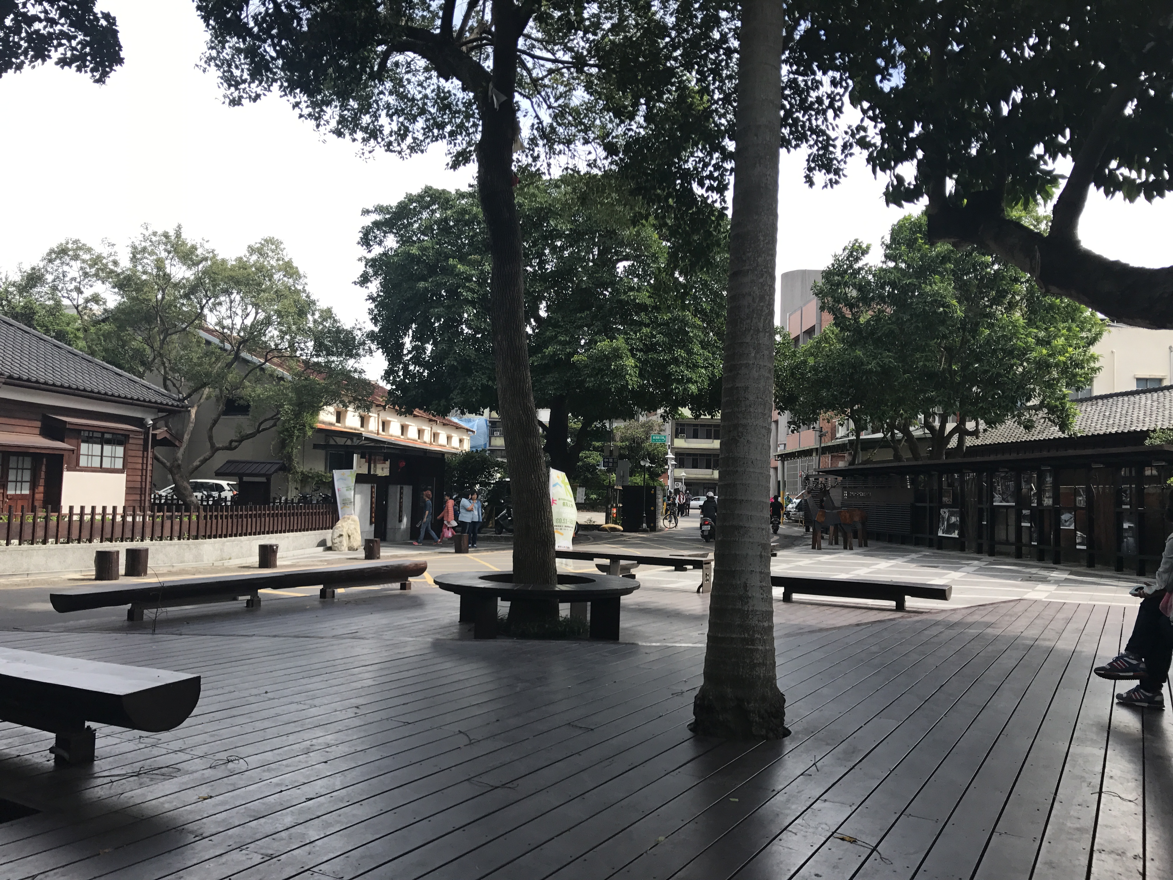大溪木藝生態博物館前休憩空間