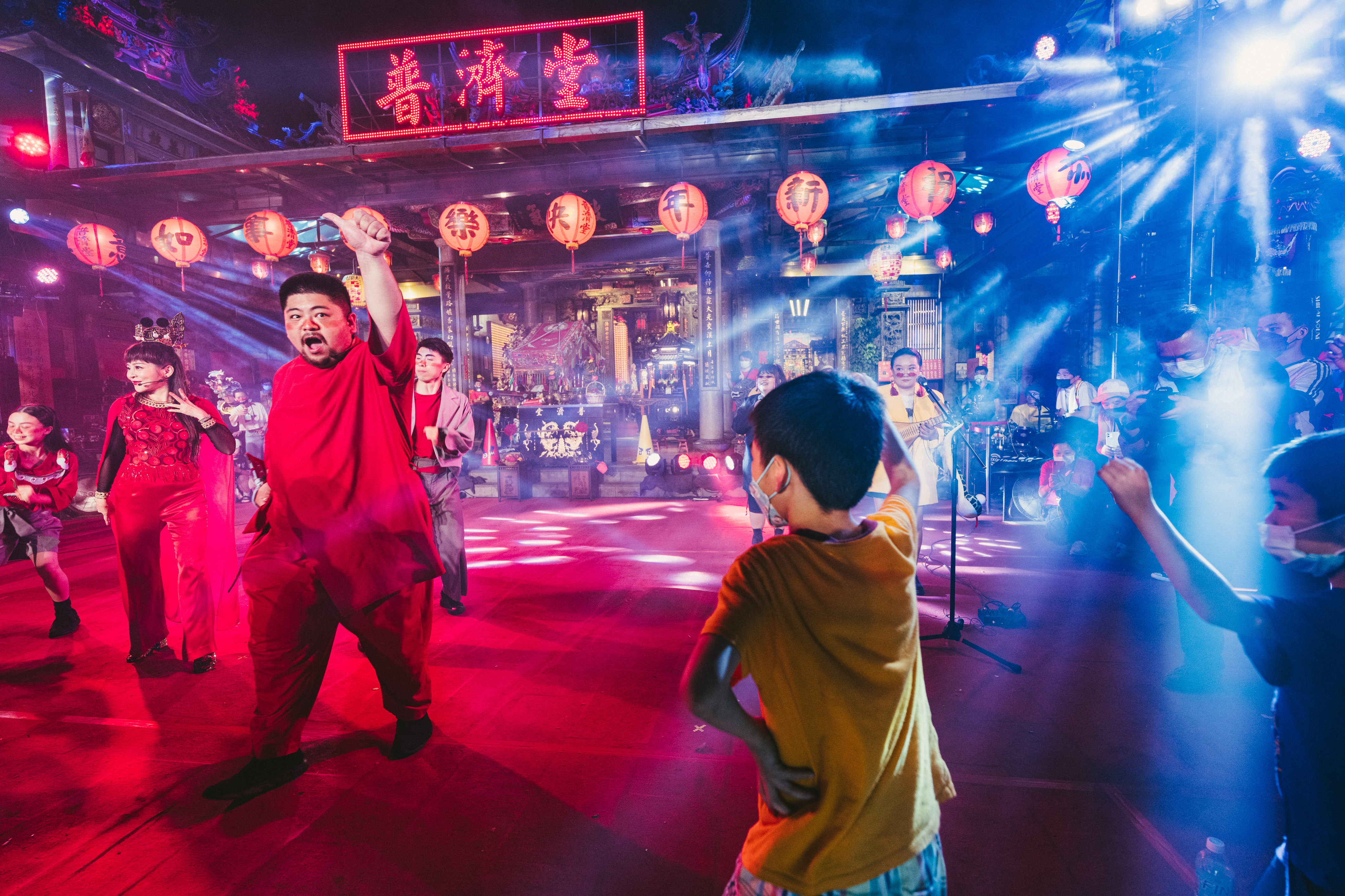 2022 大溪大禧 之 敦正氣_神嬉舞夜「正氣Pa！」_小朋友一起跳祭典神曲「紅紅」